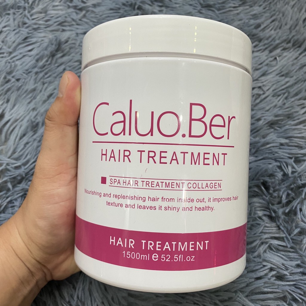 Dầu hấp ủ tóc siêu mượt collagen Caluo.Ber Hair Spa Treatment 1500ml