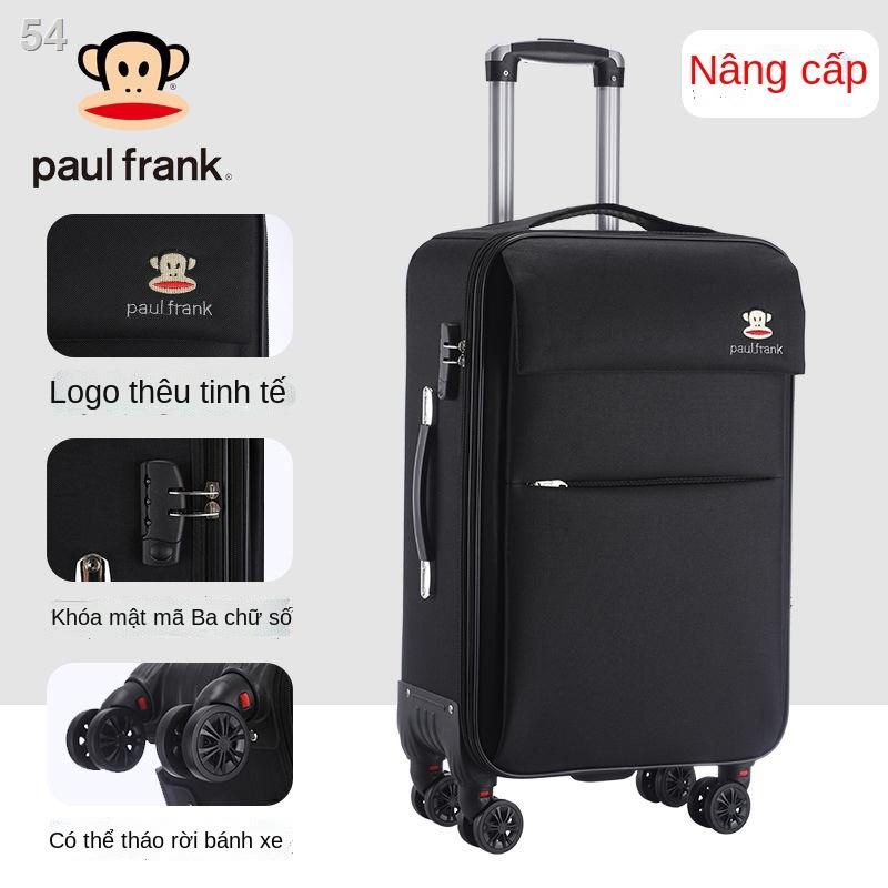 （Hộp kéo）Big Mouth Monkey Oxford Bra Rod Box Nữ Hành lý Vải Nam Bánh xe Đa năng Hộp nội trú du lịch 20 inch 24