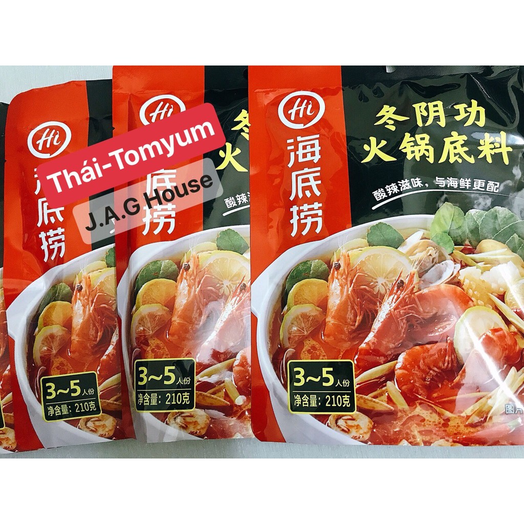 CỐT LẨU HAIDILAO VỊ THÁI/TOMYUM (SỈ TỪ 18 GÓI) | BigBuy360 - bigbuy360.vn