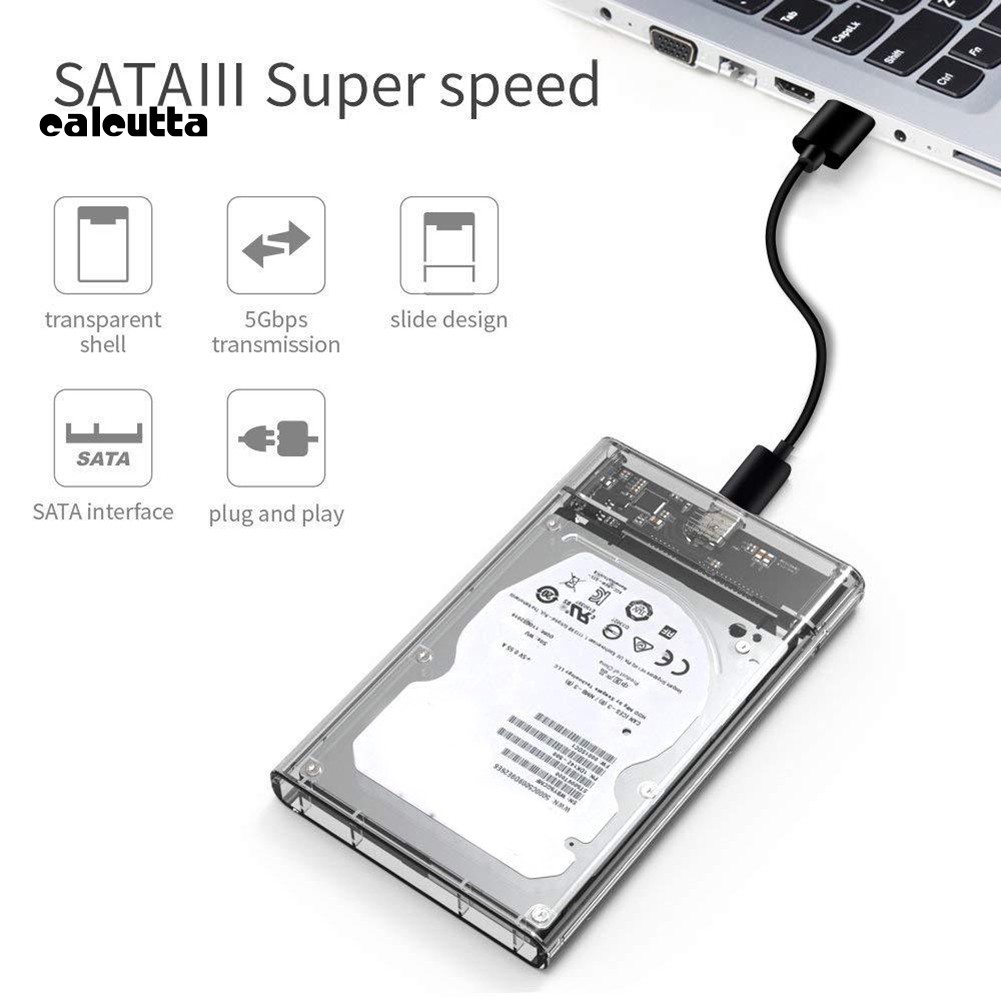 Vỏ Đựng Ổ Cứng Ngoài Usb 3.1 2.5inch Sata Ssd