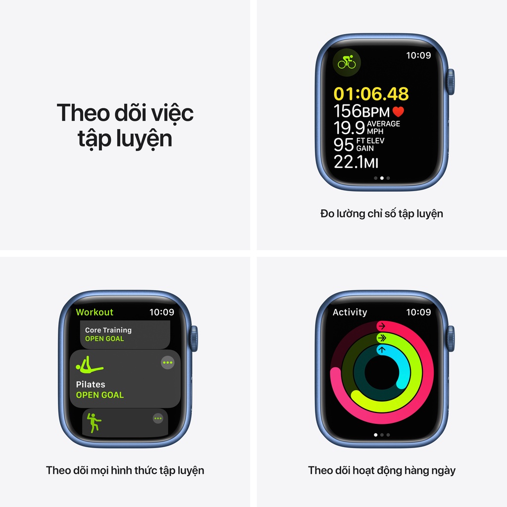 [Trả góp 0%] Đồng hồ thông minh Apple Watch Series 7 AL GPS 41mm- Hàng Chính Hãng [Futureworld- APR]