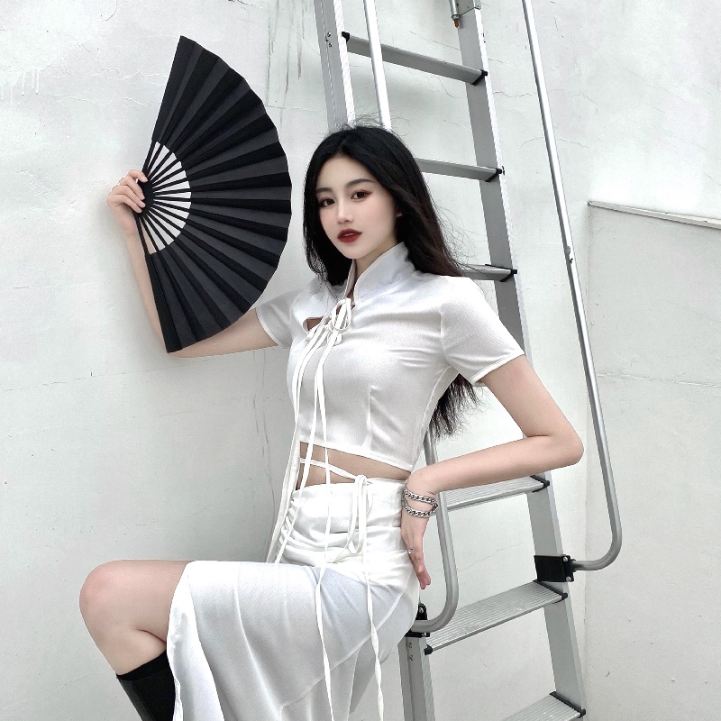 [ORDER TAOBAO SET VÁY CỔ TRANG MÀU TRẮNG PHONG TRUNG QUỐC