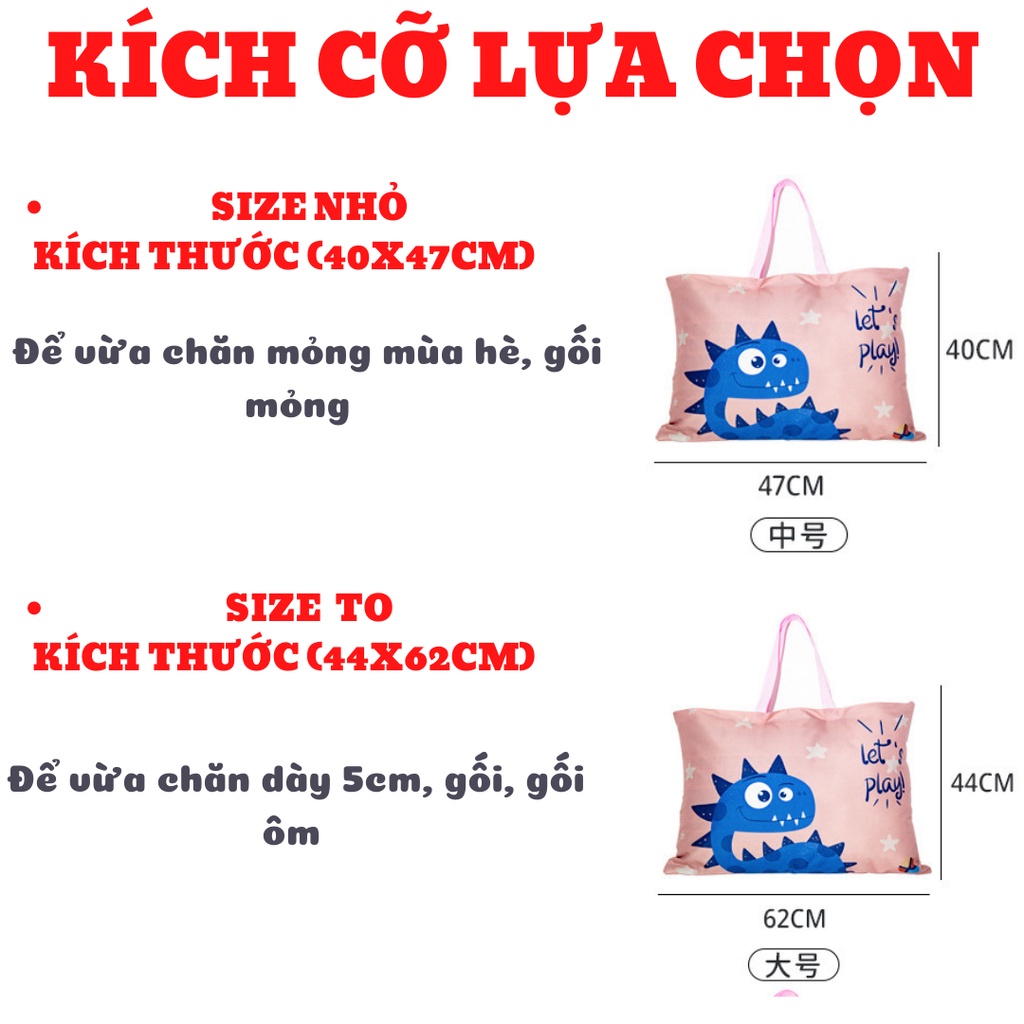 TÚI ĐỰNG CHĂN MỀN CHO CÁC BẠN ĐI HỌC, CHẤT VẢI KHÔNG THẤM NƯỚC, THIẾT KẾ ĐẸP