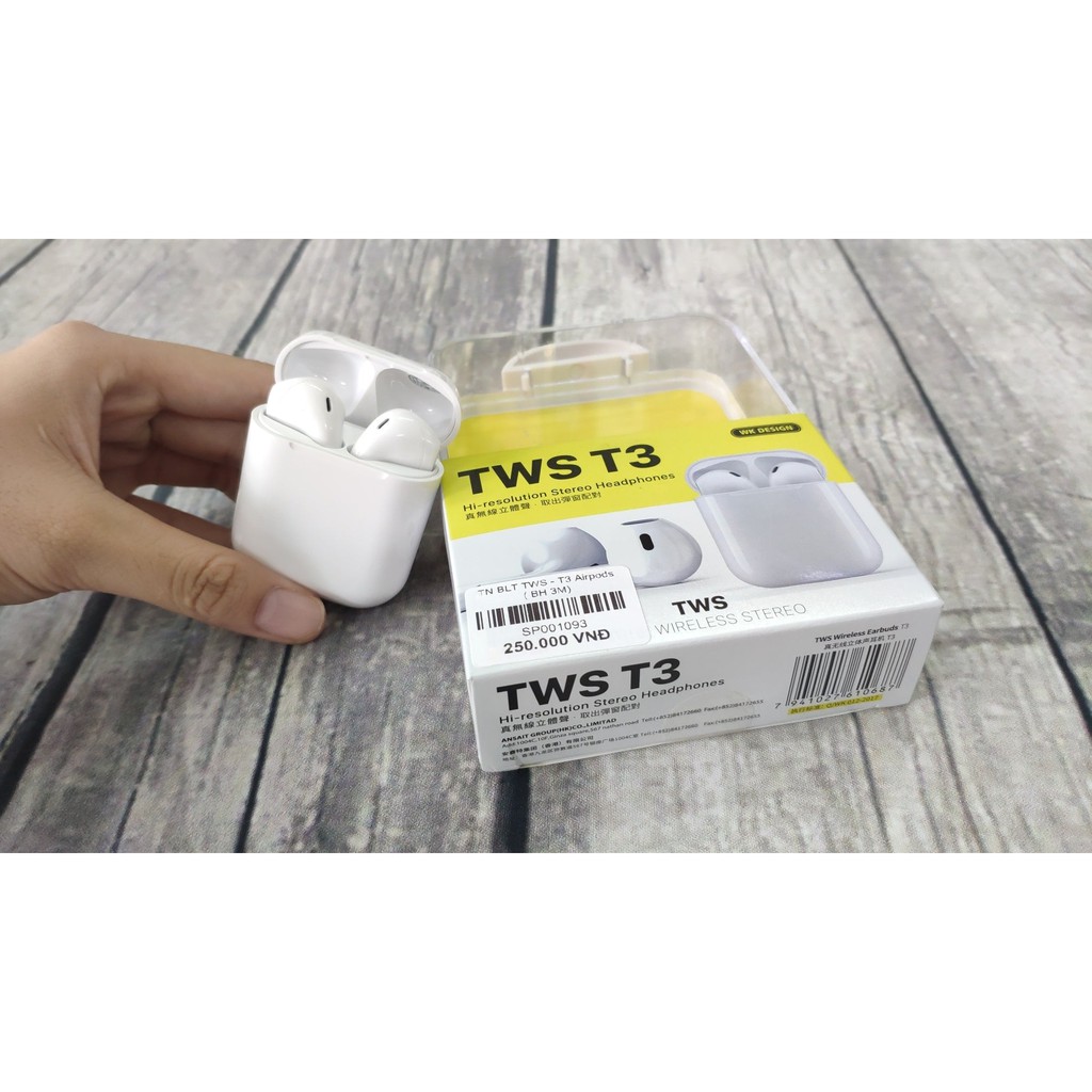 Tai nghe bluetooth TWS T3 WK Design Airpods