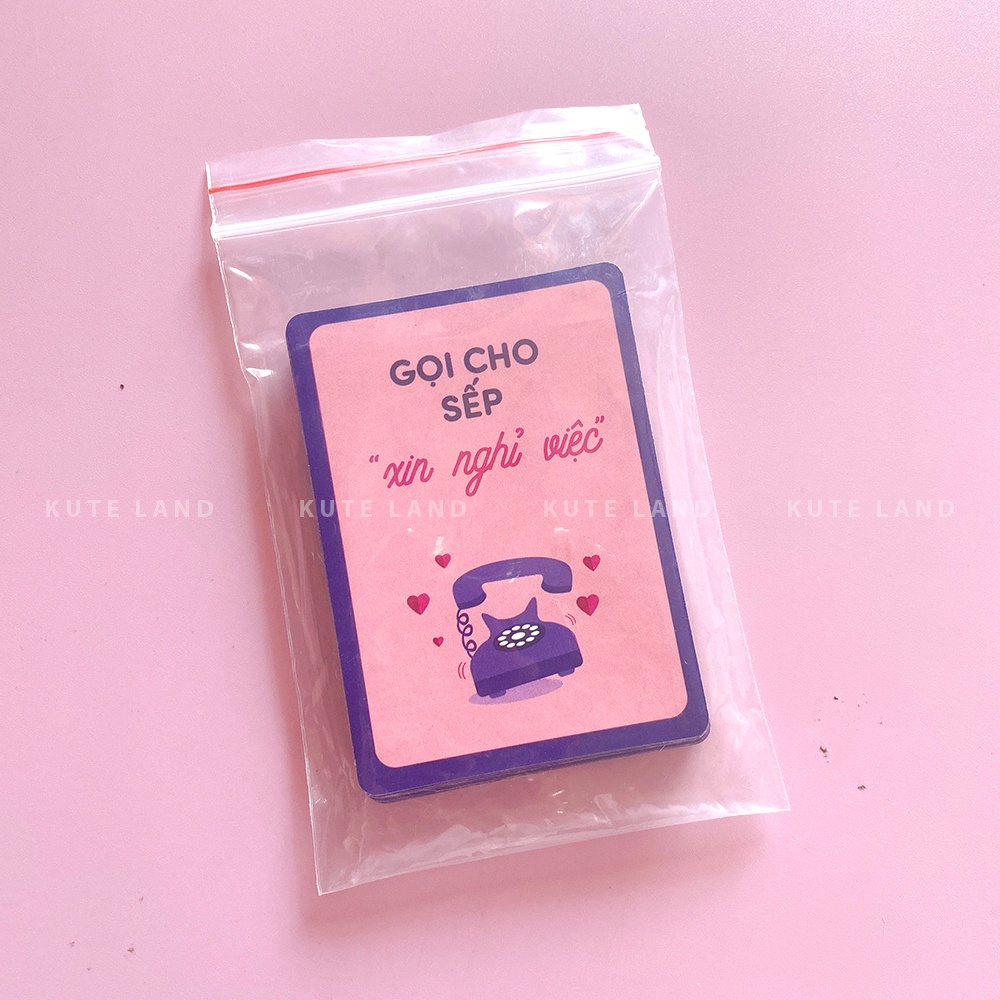 Bộ Bài Uống Đê Bản Mở Rộng Khắm Khú 20 Lá Drinking Game Dành Cho Nhóm Bạn, Cặp Đôi Trong Bữa Nhậu UD-KKHU