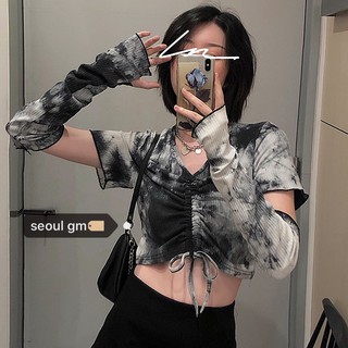 Áo croptop loang style ulzzang