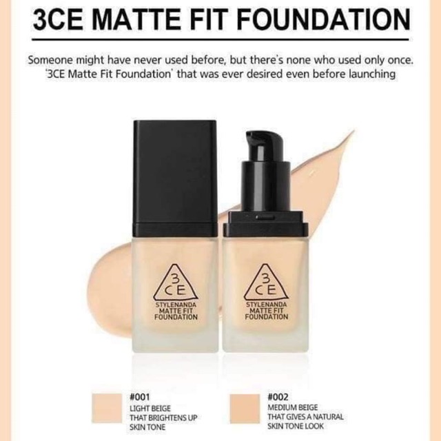 Kem Nền 3ce Matte fit Foundation