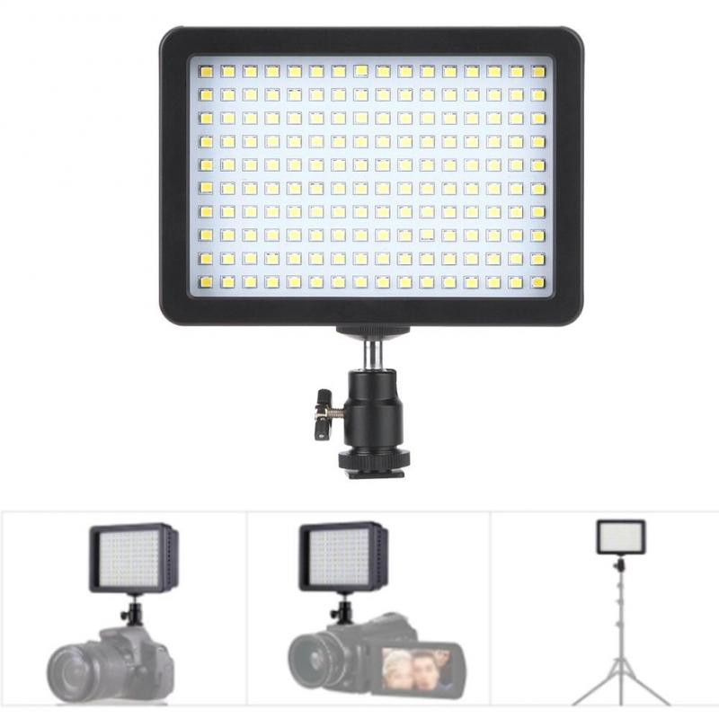 Đèn Hỗ Trợ Chiếu Sáng Cho Máy Ảnh Kĩ Thuật Số 160 Led 5600k Cri85 +