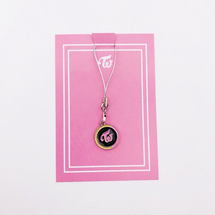 【VG】KPOP BLACKPINK BTS EXO GOT7 TWICE Pink Mobile Phone Hanging Chain Keychain Periphery