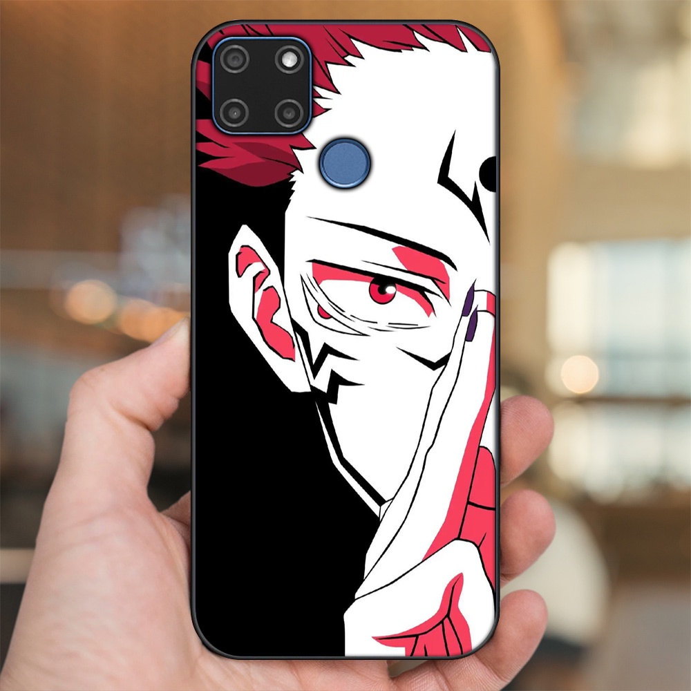 Ốp lưng Realme C12, C21Y viền đen in hình Yuji Jujutsu Kaisen