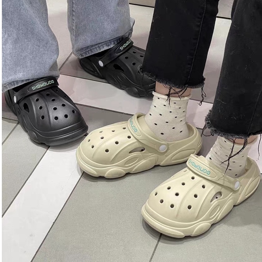 Dép Cross nữ DINOs trơn siêu cấp (kèm sticker ngẫu nhiên) siêu nhẹ êm chân chống chịu nước