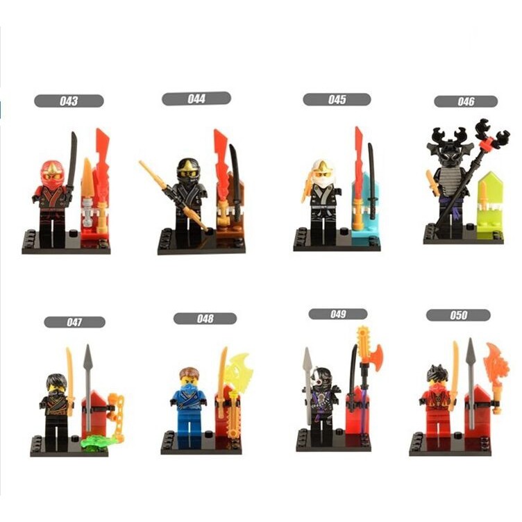 Minifigures Ninjago SS3 Các Mẫu Nhân Vật Jay Garmadon Jane Kai X043 - X050