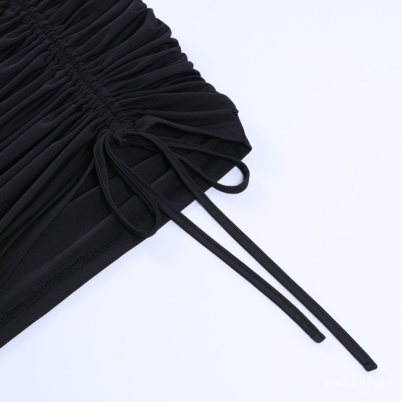 Đầm Body Trễ Vai Phối Dây Rút Thiết Kế Ôm Sát Tôn Dáng | BigBuy360 - bigbuy360.vn