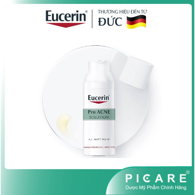 [CHÍNH HÃNG] Kem dưỡng giảm mụn Eucerin ProAcne A.I Matt Fluid 50ml