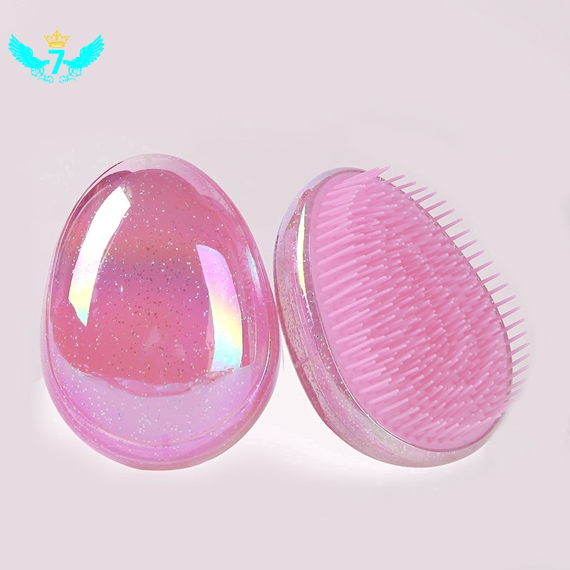 [Hàng mới về] Lược Chải Tóc Chống Rối Hình Quả Trứng Làm Từ Nhựa Chất Lượng Cao