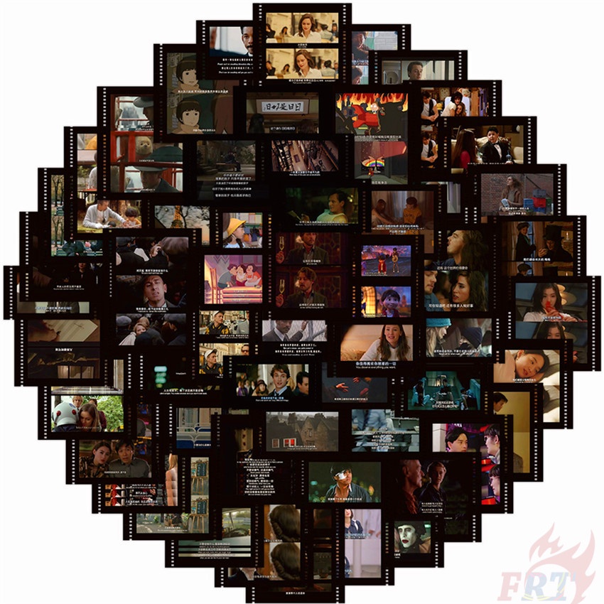 56 Chiếc / Bộ ☆ Hình Dán Phim Cổ Điển ☆ Miếng Dán Đề Can Chống Thấm Nước Thời Trang Tự Làm