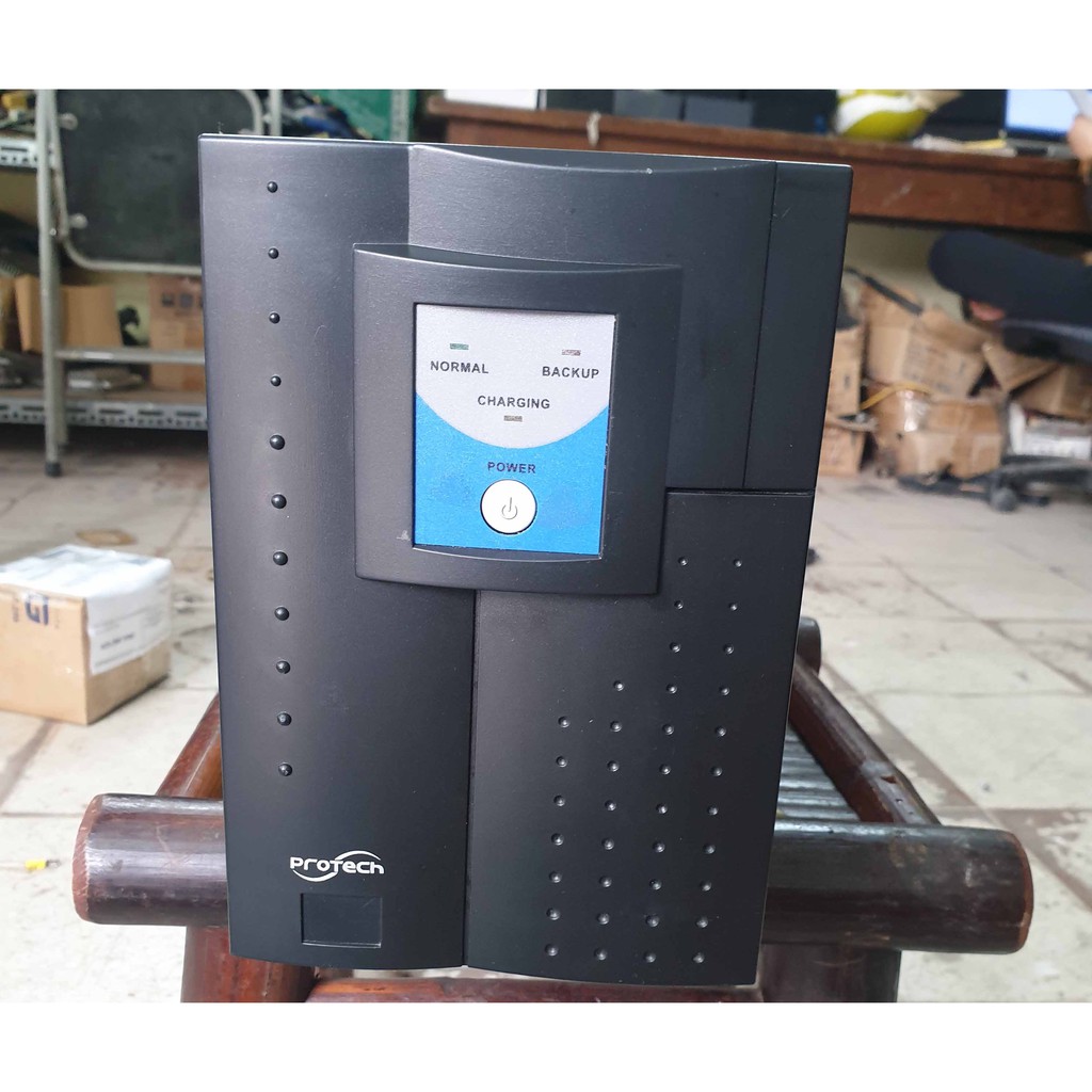 UPS protech INT 3000; lưu điện ups 3000va/1800w máy cũ không ắc quy main mạch zin nguyên bản bảo hành 3 tháng