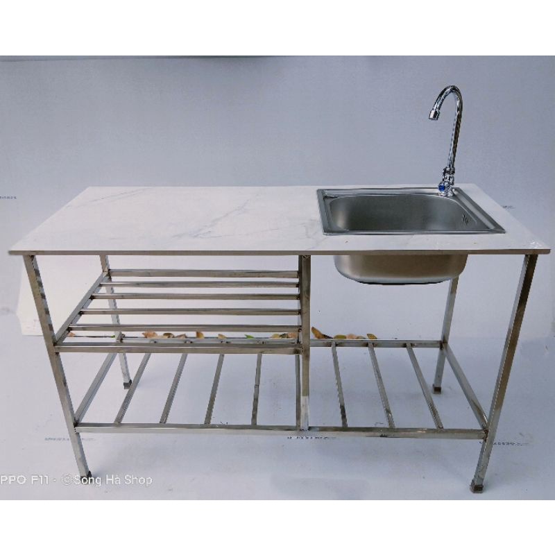 chậu rửa bát 120*52*80 cm( khung inox)