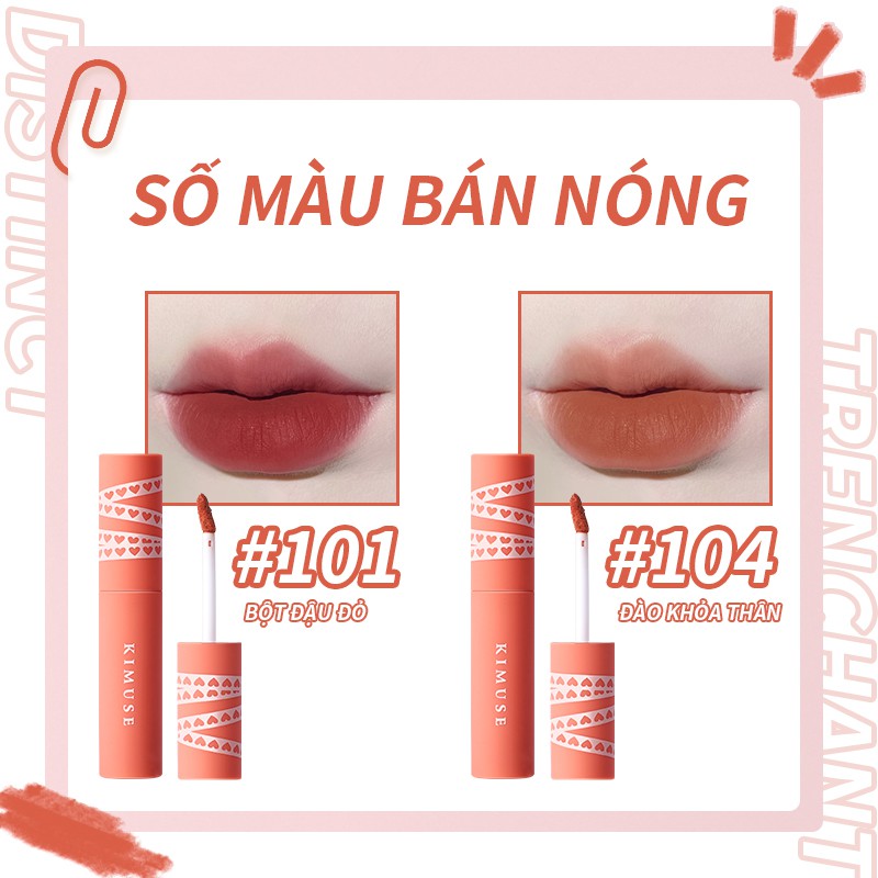 (Hàng Mới Về) Son Kem Lì Hiệu Kimuse 20g Cho Màu Lì Xinh Xắn | BigBuy360 - bigbuy360.vn