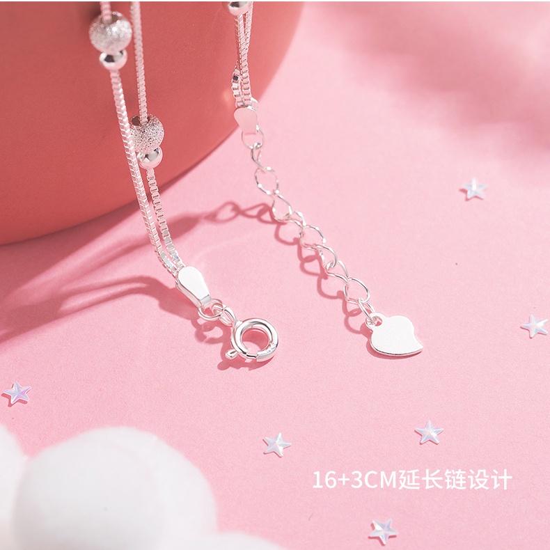 Vòng tay bạc 925 hai lớp thiết kế hình ngôi sao đơn giản thời trang cho nữ | BigBuy360 - bigbuy360.vn