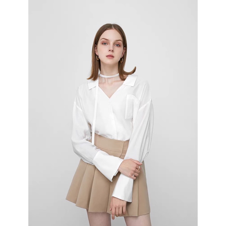 Quần short đùi nữ cạp cao xếp ly Uimeecloset chất liệu cotton lạnh dày dặn nhiều màu sắc