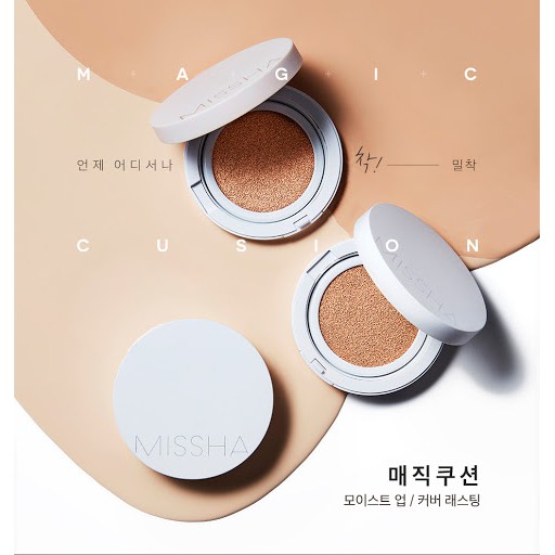 Phấn Nước Kiềm Dầu Missha Tông Tự Nhiên 23 Magic Cushion Cover Lasting SPF50++++