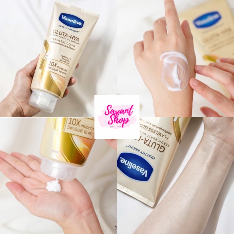 [VASELINE THÁI] Lotion Dưỡng Da Vaseline Gluta-Hya Serum 10x Trắng Da