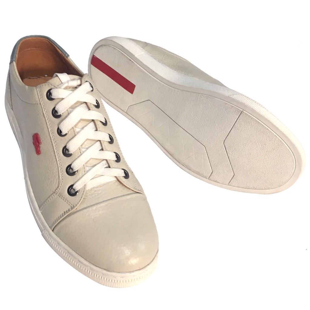 Giày da nam màu xanh dương/xanh ngọc/trắng sữa -dáng thể thao buộc dây-Tặng 1 hộp Xi đánh giày Hàn Quốc+1 đôi lót giày