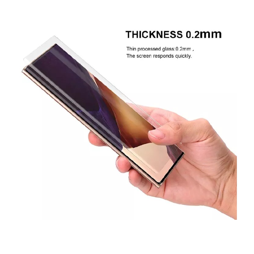 Kính cường lực trong suốt Full màn hình Full keo UV cho điện thoại Samsung Galaxy Note 20, Samsung Galaxy Note 20 Ultra