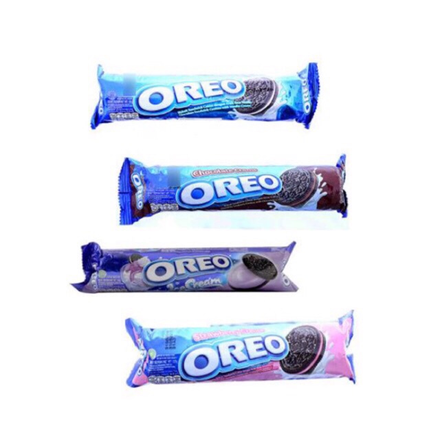 Bánh quy Oreo kem Dâu/Kem Lạnh Việt Quất/Vani/Socola 123,5g/ 66,5g