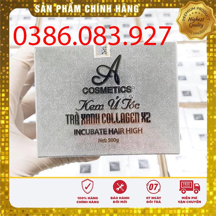 [Chính Hãng] Kem ủ tóc trà xanh collagen x2 A cosmetics