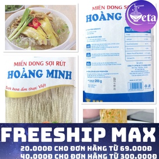 Miến dong sợi rút Hoàng Minh 200gr - Eatclean, giảm cân, dai, không bở