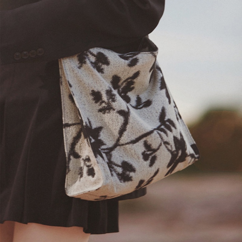 Túi xách tote IELGY thêu dệt thiết kế cổ điển cho nữ