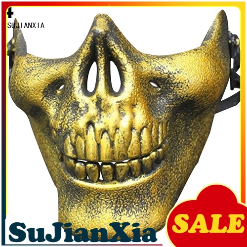 Khẩu trang hình đầu lâu 3D bảo vệ khuôn mặt cho Halloween