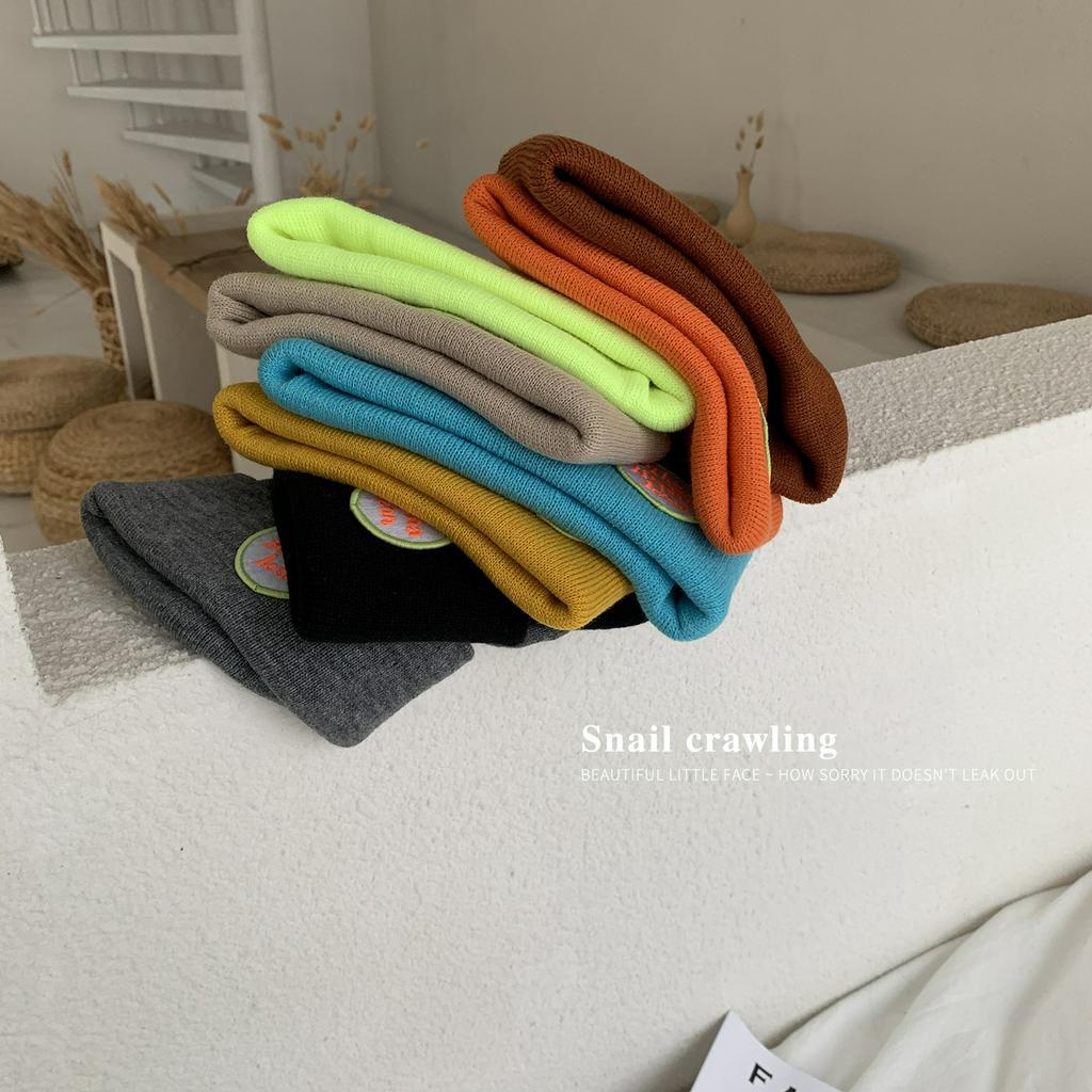 Nón Len Giữ Ấm Gắn Nhãn Chữ Phong Cách Hàn Quốc Thời Trang Thu Đông 22095