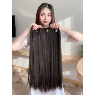 (ĐỌC KĨ MÔ TẢ) - SÉT 3 DÃY TÓC KẸP THẲNG 60-65CM