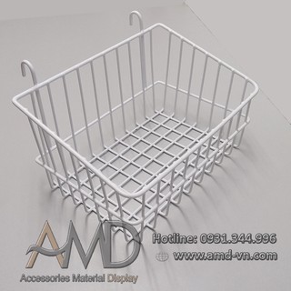 Rổ nhựa loại lớn cái tấm lưới trang trí 05 (220x150x80 mm )