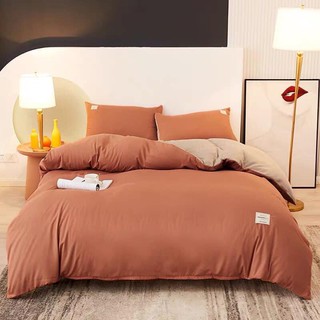 Bộ chăn ga Cotton Tici - Cam phối be