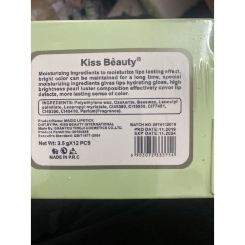 [Xả Hàng 3 Ngày] Son Môi Dưỡng Ẩm Chiết Xuất Lô Hội Kiss Beauty - Hàng Nội Địa Trung Quốc | BigBuy360 - bigbuy360.vn