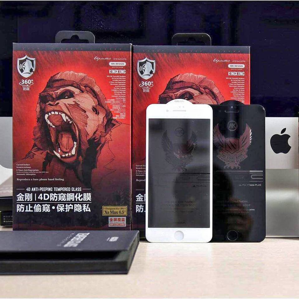 Kính cường lực KingKong chống nhìn trộm full màn cho iphone 7/7plus/8/8plus/x/xs/11/12/13/14/15/pro/max/plus