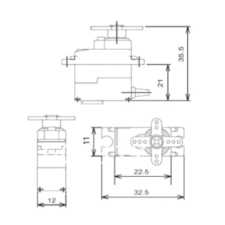 Servo MG90s bánh răng thép kim loại tím Tower pro MG90 SG90 máy bay mô hình điều ...