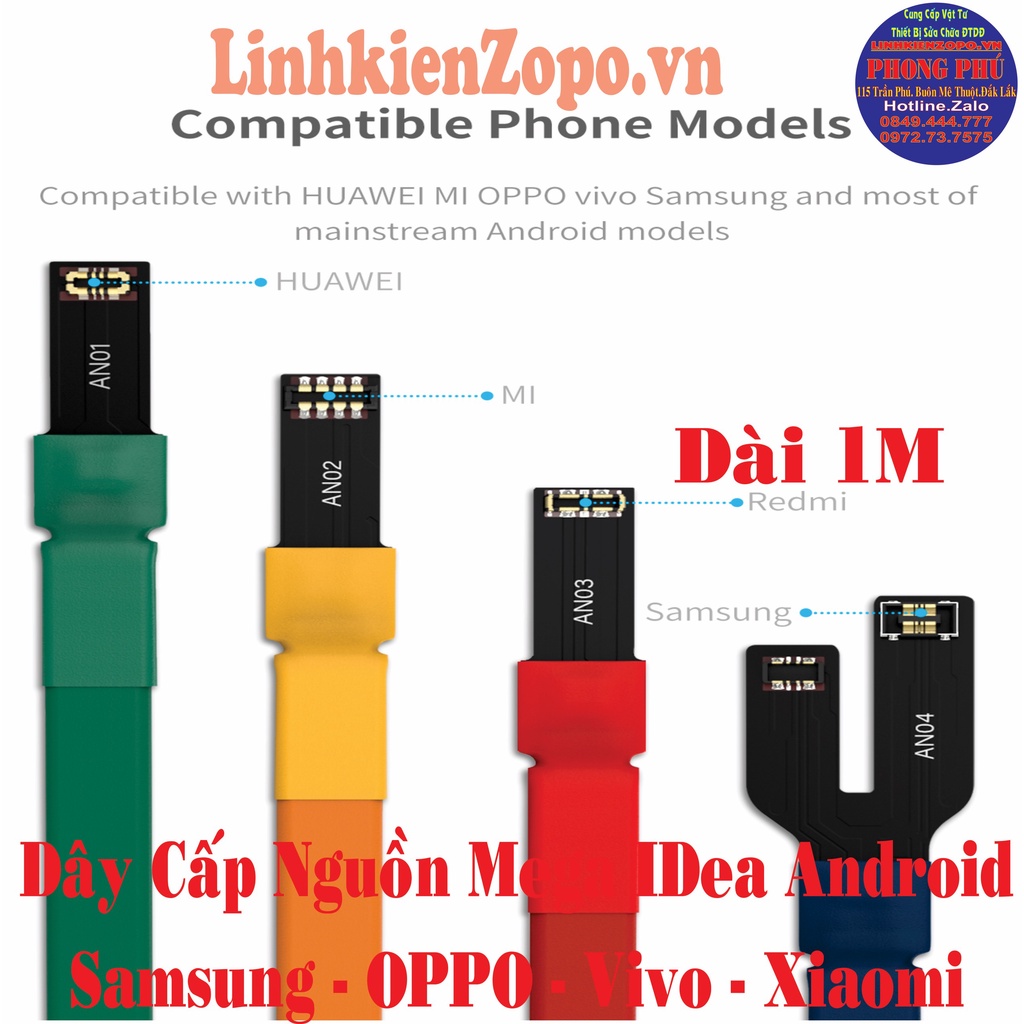 Bộ Dây Cấp Nguồn QianLi Dùng Cho Android Huawei – Vivo – OPPO-Xiaomi