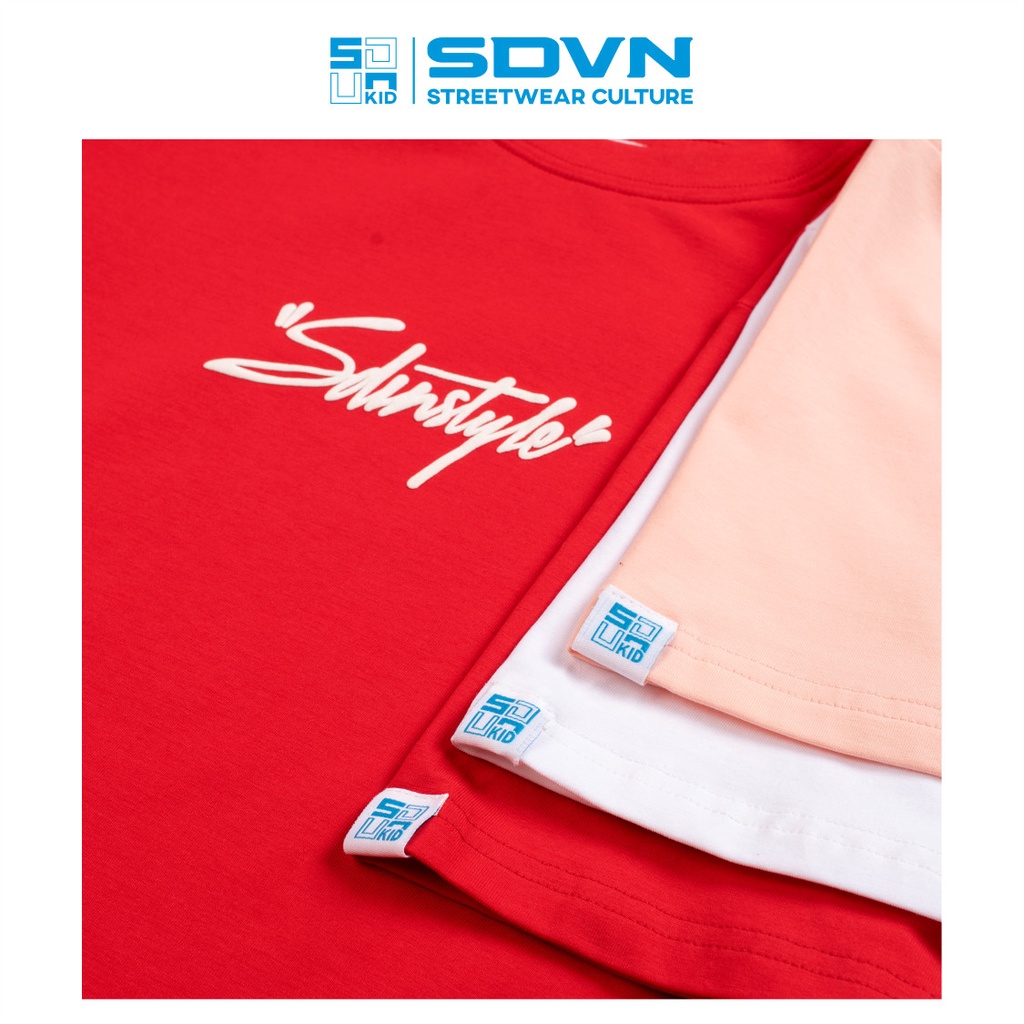 Áo Thun Trẻ Em - Cotton 100% Unisex form rộng Local Brand SDVN STYLE