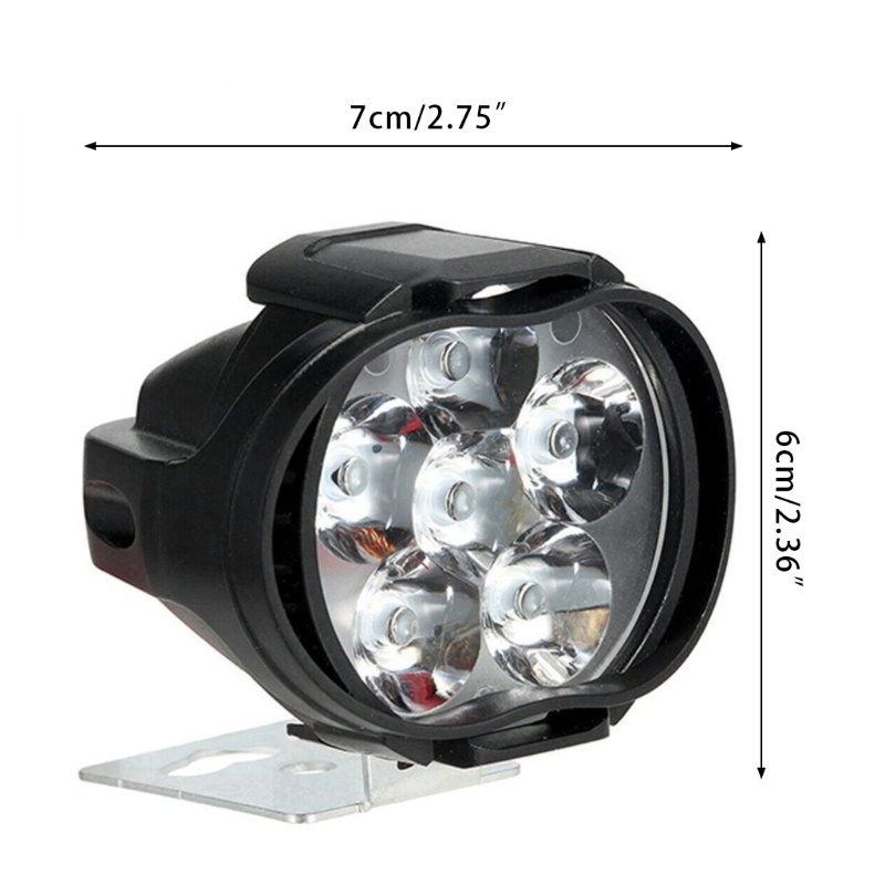 Đèn pha 6 bóng LED độ sáng cao cho xe mô tô