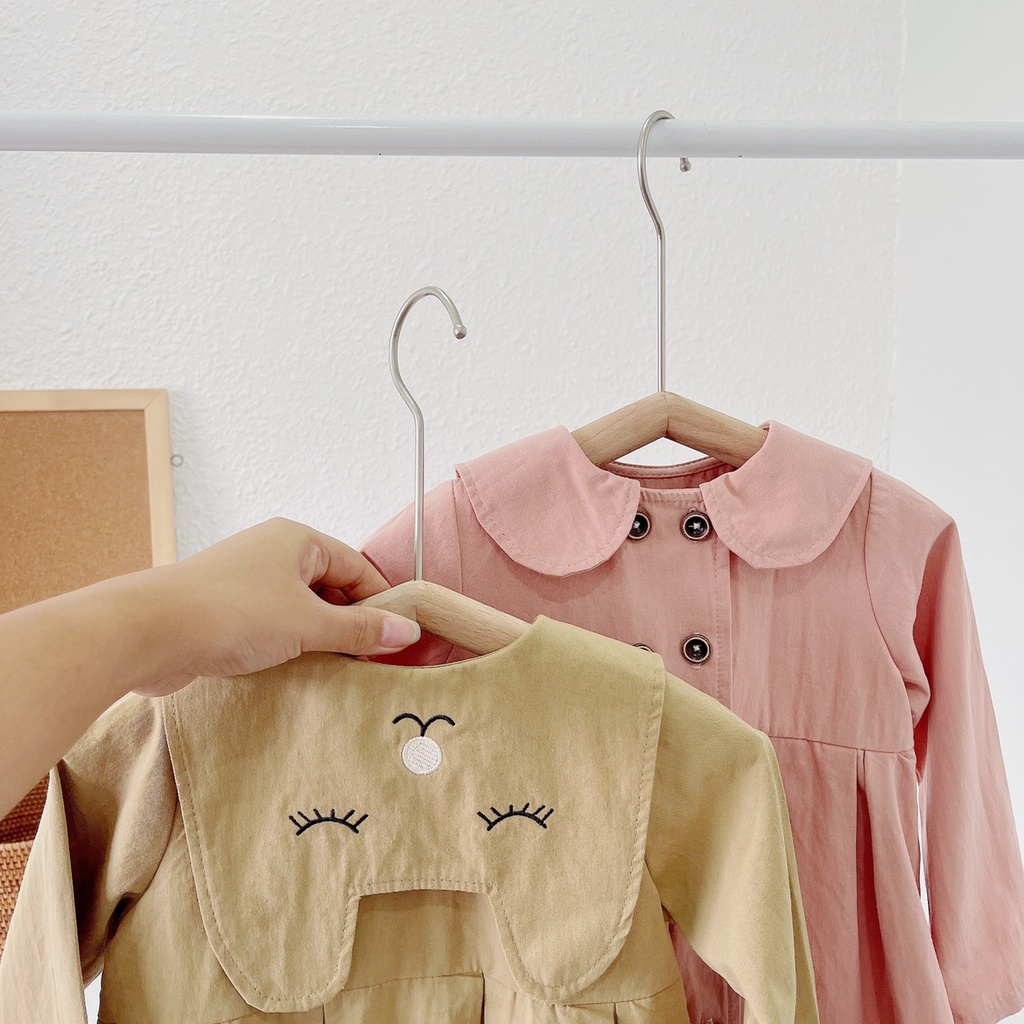 Áo khoác kaki dáng váy TAI MÈO cho bé gái 1-5 tuổi (Mã 230504)