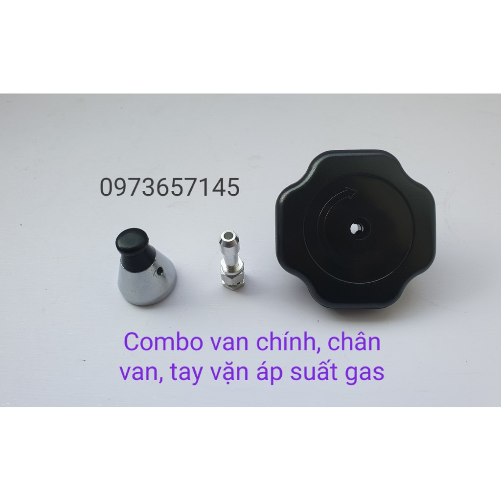 Linh kiện áp suất - combo tay vặn, van kèm chân nồi2 tay cầm- Linh phụ kiện Trang Diệp Chi