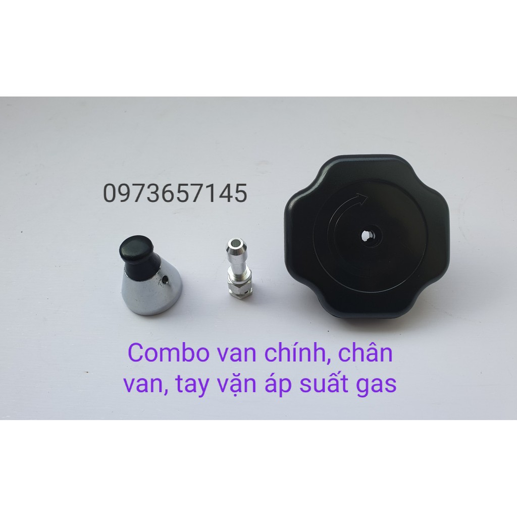 Combo tay vặn và van xả chính phụ nồi áp suất gas 2 tay cầm - Gia dụng giá rẻ Nam Định