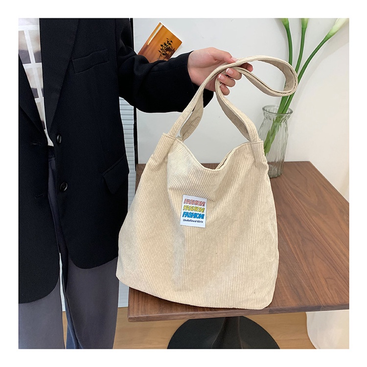 Túi Đeo Vai Vải Canvas Cỡ Lớn Thiết Kế Mới Cho Học Sinh