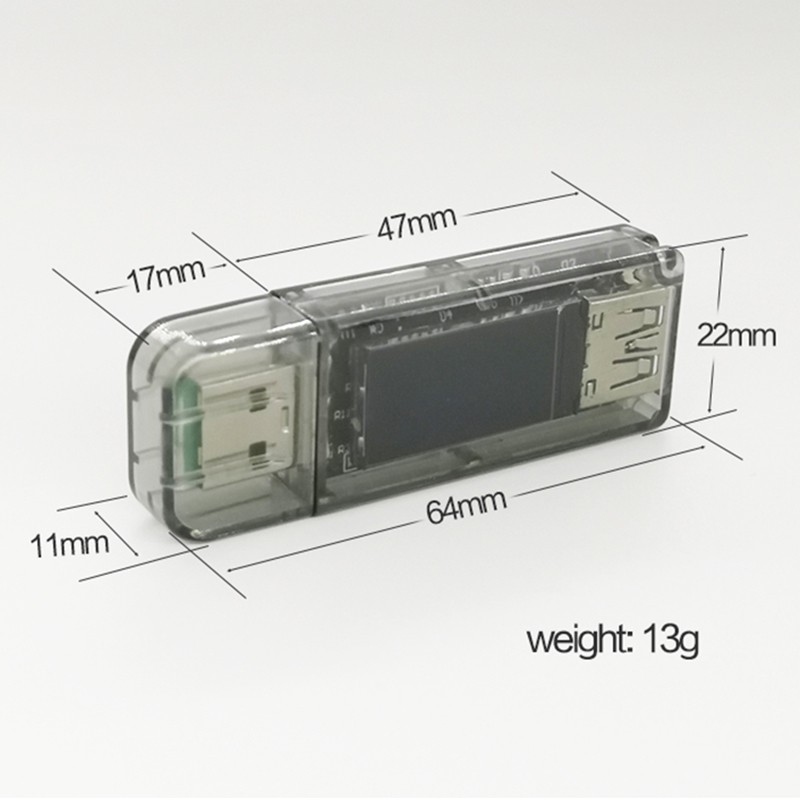 Digital USB Tester Measures Voltage/Current DC 3.7V ~ 30V 0-5A QC 2.0 3.0 FCP AFC DCP