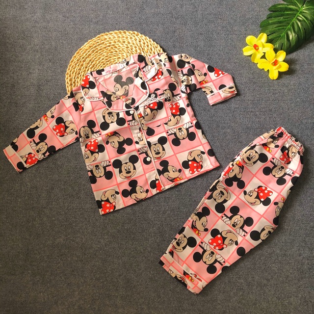 Bộ đồ ngủ Pijama dài tay chất liệu Kate thái họa tiết cho bé gái (12~32kg) - Hirokids